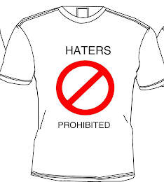 HATERS PROHIBITED