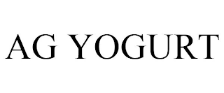 AG YOGURT