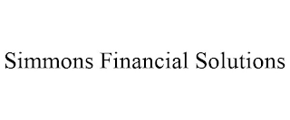 SIMMONS FINANCIAL SOLUTIONS