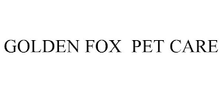 GOLDEN FOX PET CARE