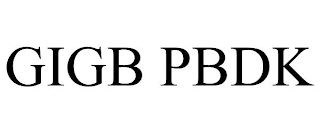 GIGB PBDK