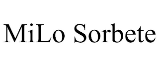 MILO SORBETE