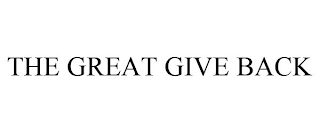 THE GREAT GIVE BACK