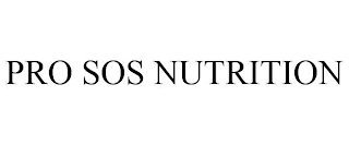 PRO SOS NUTRITION