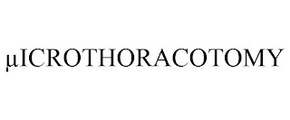 µICROTHORACOTOMY