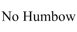 NO HUMBOW