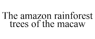 THE AMAZON RAINFOREST TREES OF THE MACAW