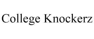 COLLEGE KNOCKERZ