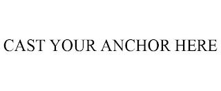 CAST YOUR ANCHOR HERE