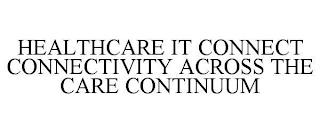 HEALTHCARE IT CONNECT CONNECTIVITY ACROSS THE CARE CONTINUUM