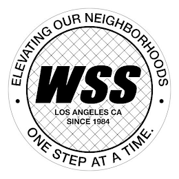 WSS LOS ANGELES CA SINCE 1984 ELEVATINGOUR NEIGHBORHOODS ONE STEP AT A TIME.