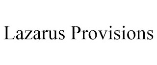 LAZARUS PROVISIONS