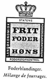 FRIT FODER HONS STATENS FODERSTOFKONTROL