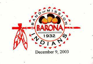 BAND OF MISSION BARONA 1932 INDIANS