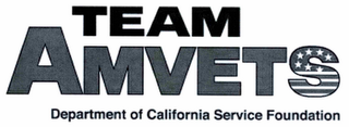 TEAM AMVETS DEPARTMENT OF CALIFORNIA SERVICE FOUNDATION