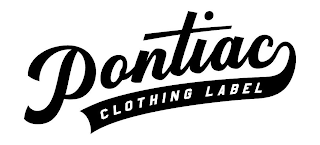 PONTIAC CLOTHING LABEL