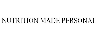 NUTRITION MADE PERSONAL