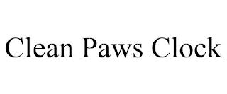 CLEAN PAWS CLOCK