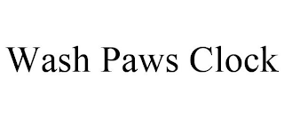 WASH PAWS CLOCK