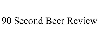 90 SECOND BEER REVIEW
