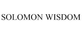 SOLOMON WISDOM