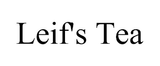 LEIF'S TEA