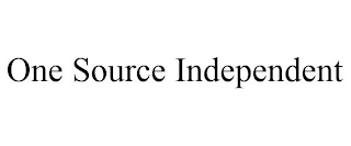 ONE SOURCE INDEPENDENT