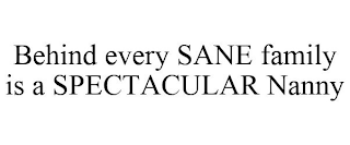 BEHIND EVERY SANE FAMILY IS A SPECTACULAR NANNY