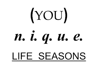 (YOU) N.I.Q.U.E. LIFE SEASONS