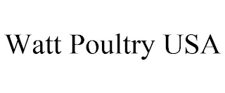 WATT POULTRY USA