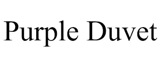 PURPLE DUVET