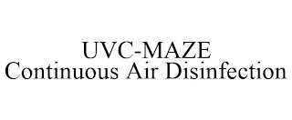 UVC-MAZE CONTINUOUS AIR DISINFECTION