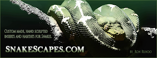 SNAKESCAPES.COM BY RON RUNDO CUSTOM MADE, HAND SCULPTED INSERTS AND HABITATS FOR SNAKES.