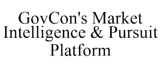 GOVCON'S MARKET INTELLIGENCE & PURSUIT PLATFORM