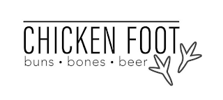 CHICKEN FOOT BUNS · BONES · BEER