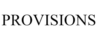 PROVISIONS