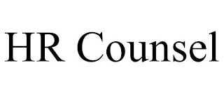 HR COUNSEL