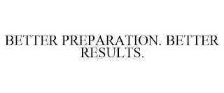 BETTER PREPARATION. BETTER RESULTS.