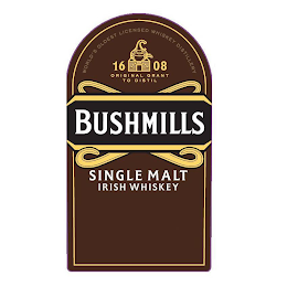 1608 ORIGINAL GRANT TO DISTIL WORLD'S OLDEST LICENSED WHISKEY DISTILLERY OLD BUSHMILLS BUSHMILLS SINGLE MALT IRISH WHISKEY