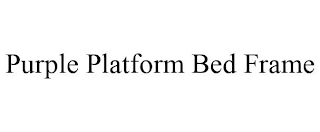 PURPLE PLATFORM BED FRAME