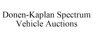 DONEN-KAPLAN SPECTRUM VEHICLE AUCTIONS