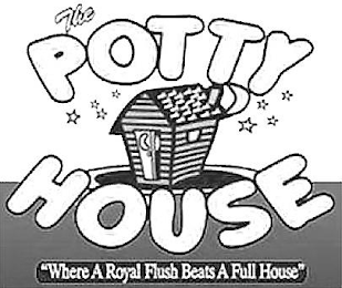 THE POTTY HOUSE "WHERE A ROYAL FLUSH BEATS A FULL HOUSE"