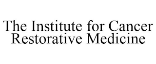 THE INSTITUTE FOR CANCER RESTORATIVE MEDICINE