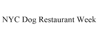 NYC DOG RESTAURANT WEEK