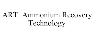 ART: AMMONIUM RECOVERY TECHNOLOGY