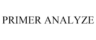 PRIMER ANALYZE