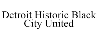 DETROIT HISTORIC BLACK CITY UNITED