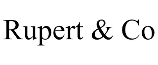 RUPERT & CO