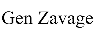 GEN ZAVAGE