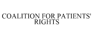 COALITION FOR PATIENTS' RIGHTS